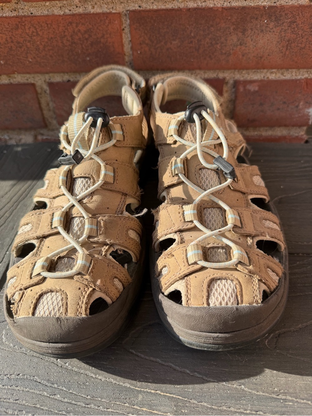 L.L. Bean Sport River Hiking Sandals Outdoor Water Trail Shoes Comfort Size 9 - Picture 2 of 15